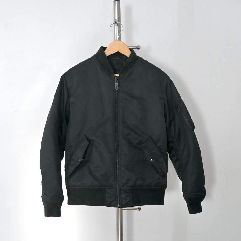 Uniqlo - Black Bomber Jacket -  Unisex Size Medium